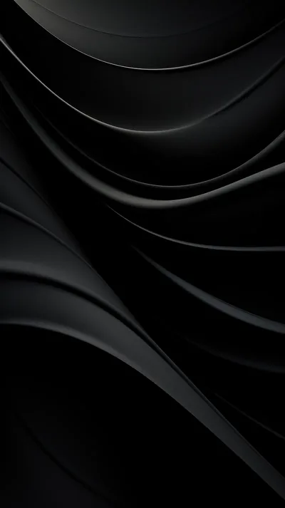 Smooth Black Waves in Motion HD Phone Wallpaper