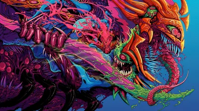 Psychedelic Monster Digital Art HD Wallpaper