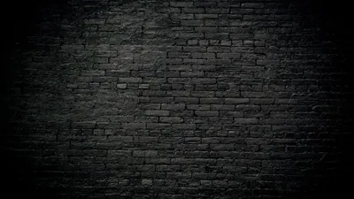Black Brick Wall with Heavy Vignette HD Wallpaper