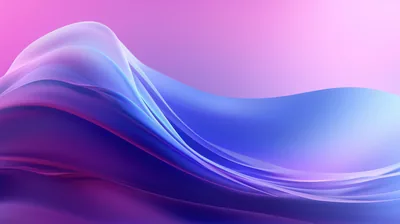 Silky Blue Waves on Pink HD Wallpaper