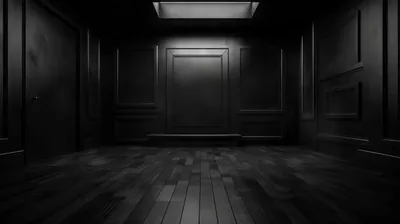 Empty Dark Room with Skylight HD Wallpaper