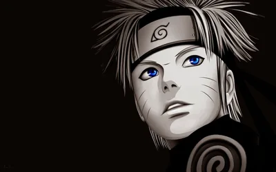 Blue-Eyed Ninja Against Deep Black HD Wallpaper