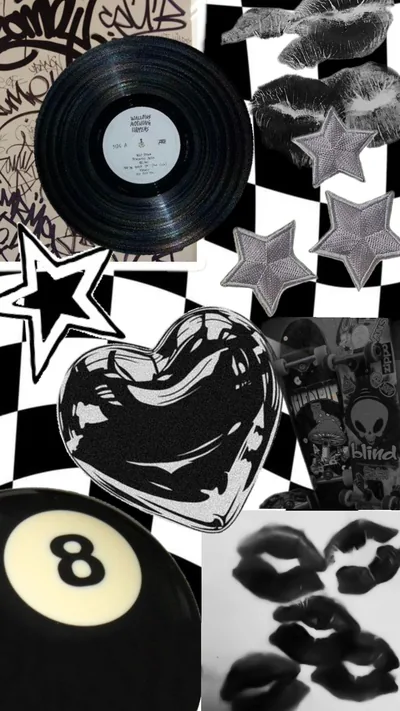 Aesthetic Wallpaper Y2K Black Wallpaper and Background