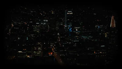 Aerial View of a City at Night HD Wallpaper