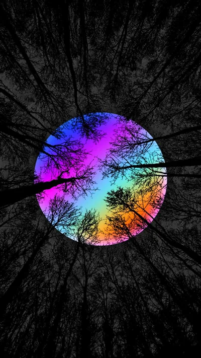 Rainbow Apple Iphone Wallpaper