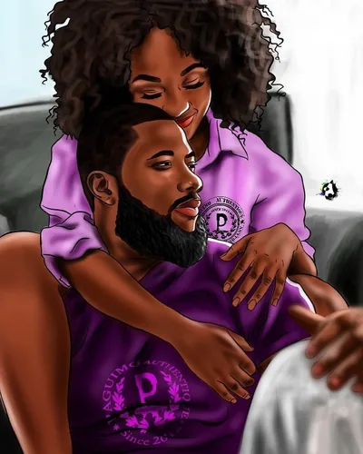 African American Couples Paintings