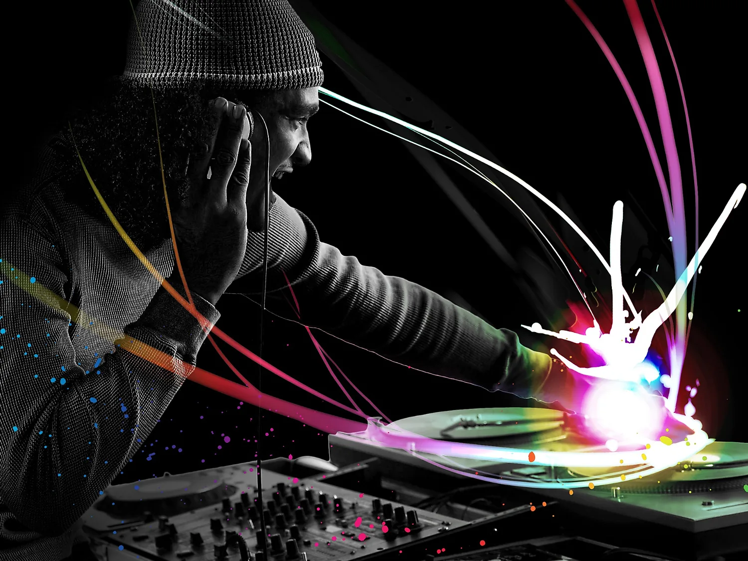 Cool DJ Colorful background www dj rohit 5d on Rediff
