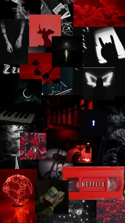 Red and black wallpaper ideas
