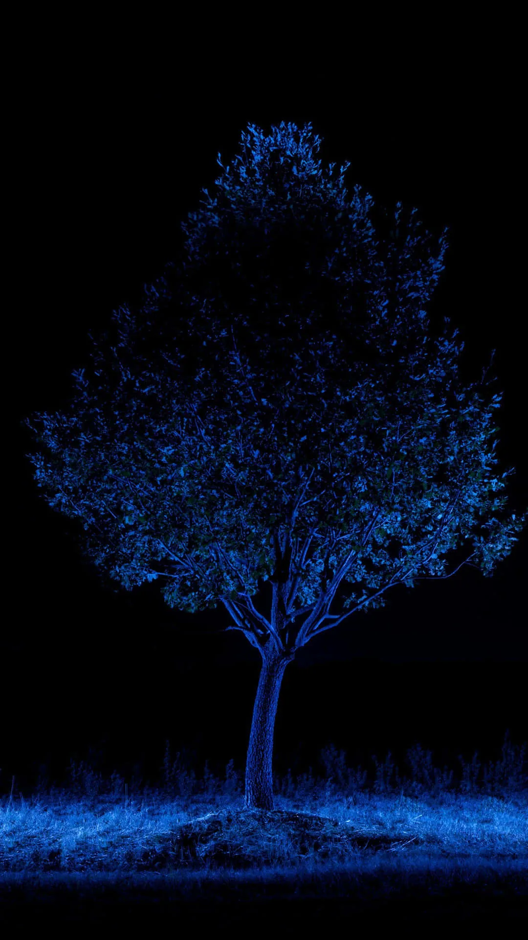 Black Blue Amoled Background