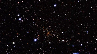 Distant Star Cluster on Black HD Wallpaper