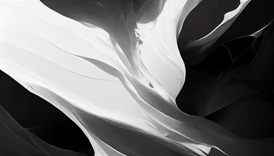 White Flow Against Black Shadow HD Wallpaper