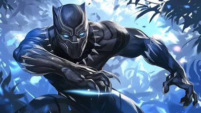 Free Black Panther Striking Pose Desktop Wallpaper 4K