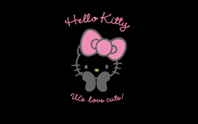 Hello Kitty with Black Background pictures