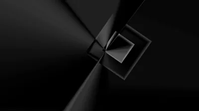 Matte Black Fold with a Small Square HD Wallpaper