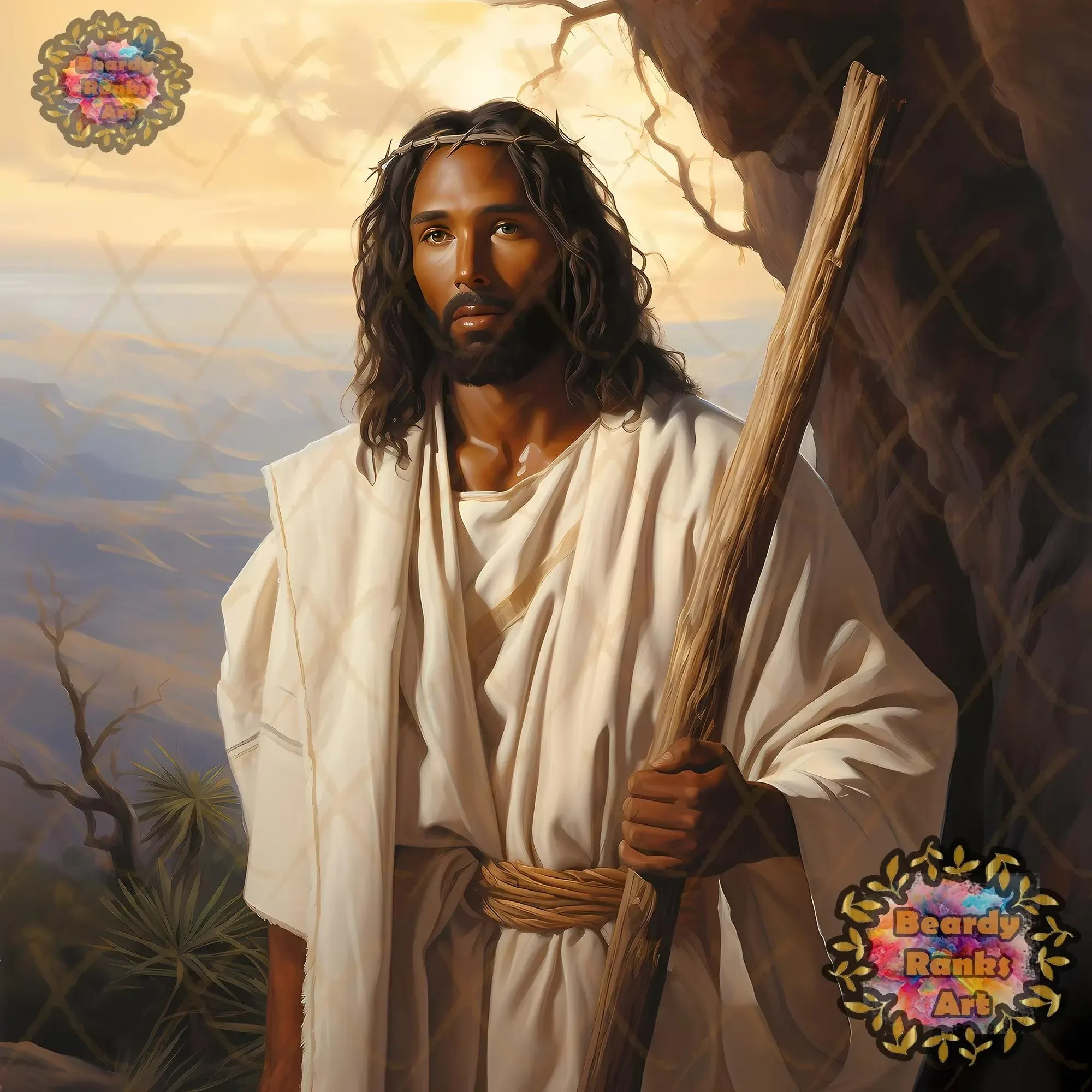 Black Jesus Wallpaper 4K