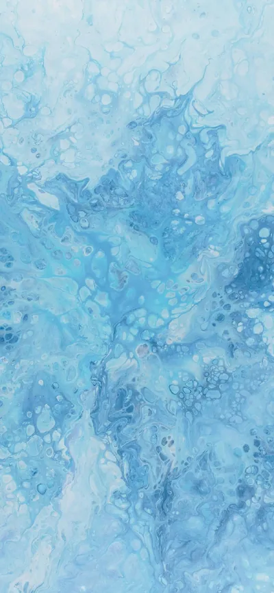 A Sleek Light Blue Phone in Abstract Background Wallpaper