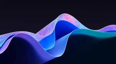 Windows 11 Wallpaper 4K, Dark aesthetic, Dark Mode, Waves