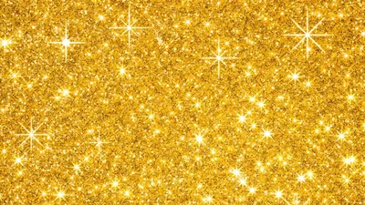 Gold Glitter with Starbursts HD Wallpaper