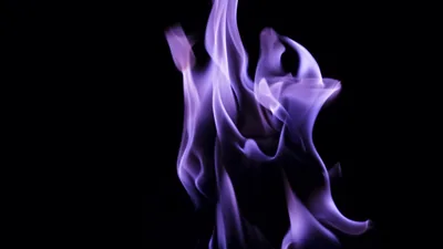 Dark Purple Fire Flames In Black Background HD Dark Purple Wallpapers