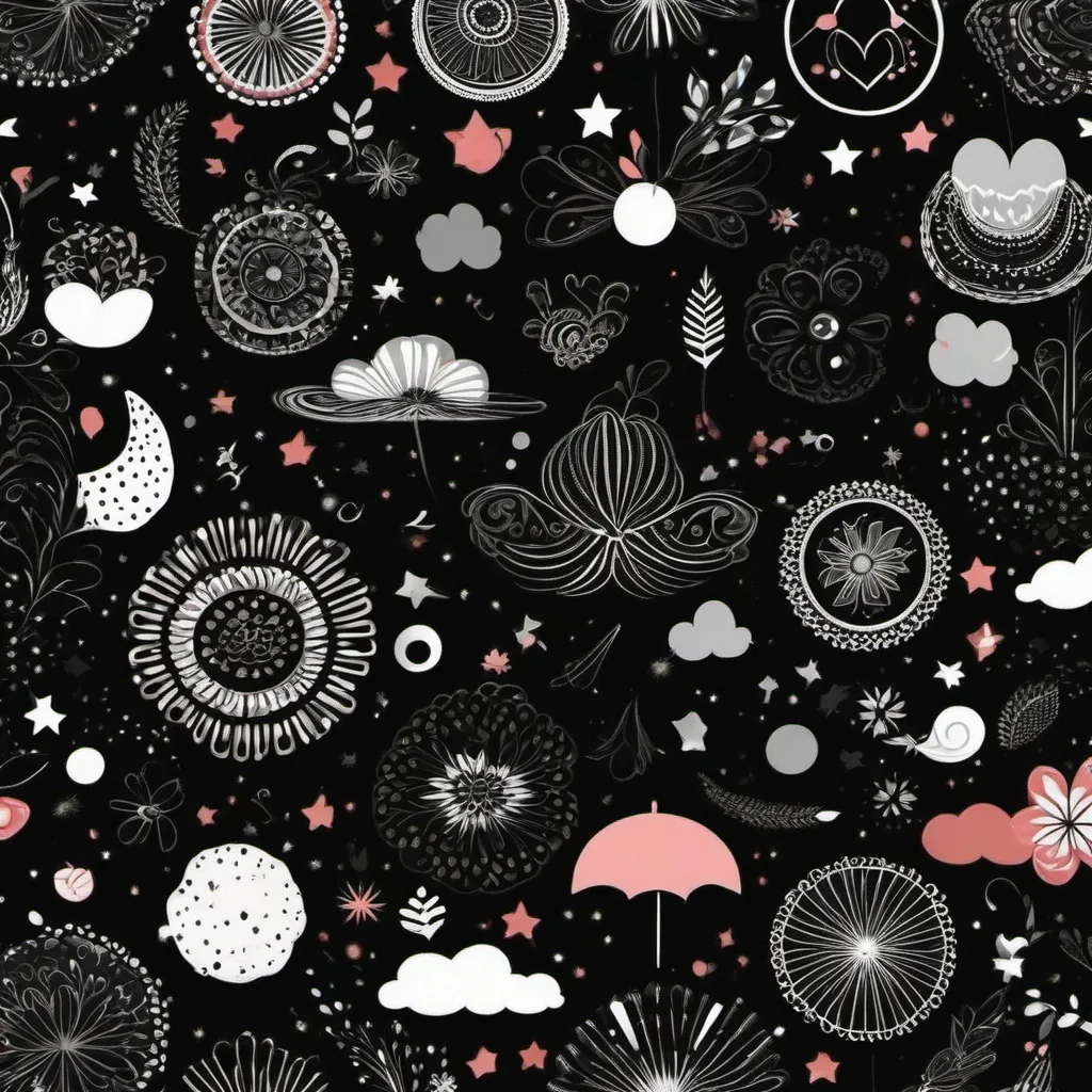 Black Cute Wallpaper Cute Illustrations On Black