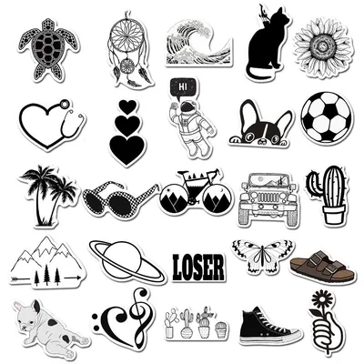 Pegatinas Blanco y Negro