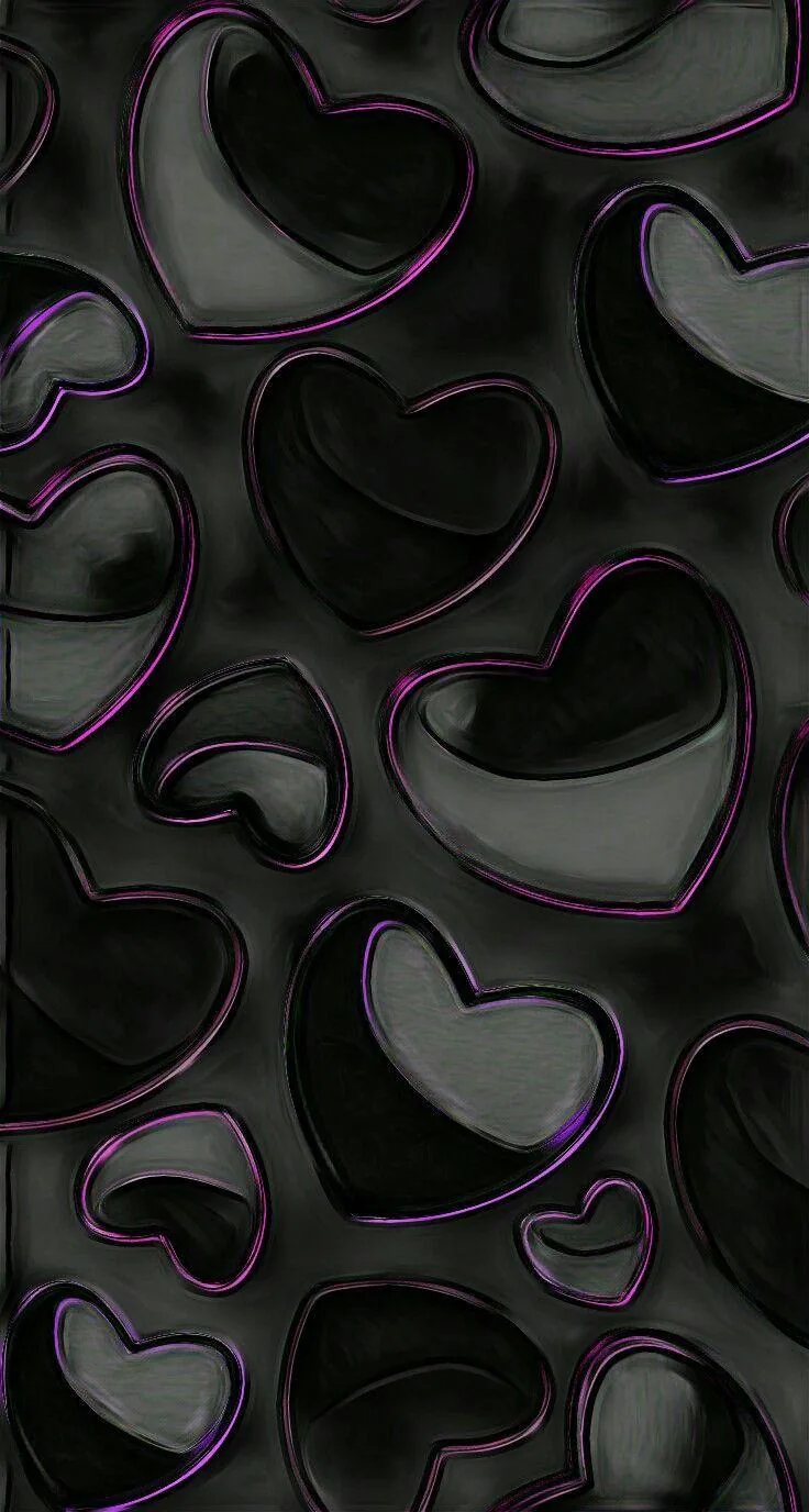Black and Purple Heart Wallpapers Black and Purple Heart Backgrounds Wallp