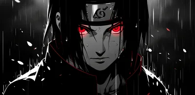 Itachi Uchiha in the Rain HD Wallpaper