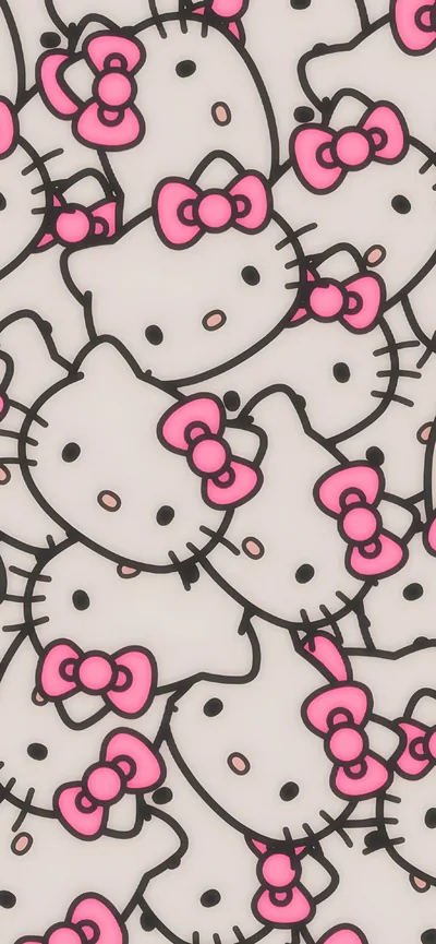 Hot Pink Wallpaper Hello Kitty