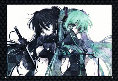 Phone wallpaper Black Rock Shooter, Anime