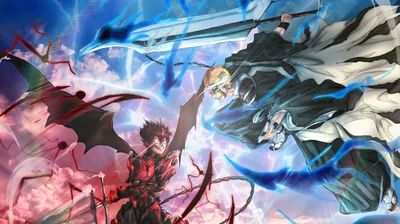 Asta & Ichigo Clash Epic Anime Crossover 4K Ultra HD Wallpaper