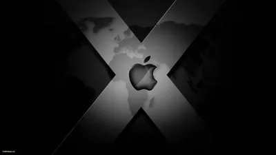 Black And White Apple Wallpaper