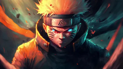 Angry Naruto with Glowing Eyes HD Wallpaper