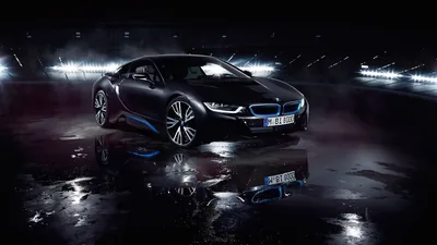 BMW i8 Matte Black Wallpaper HD Car Wallpapers