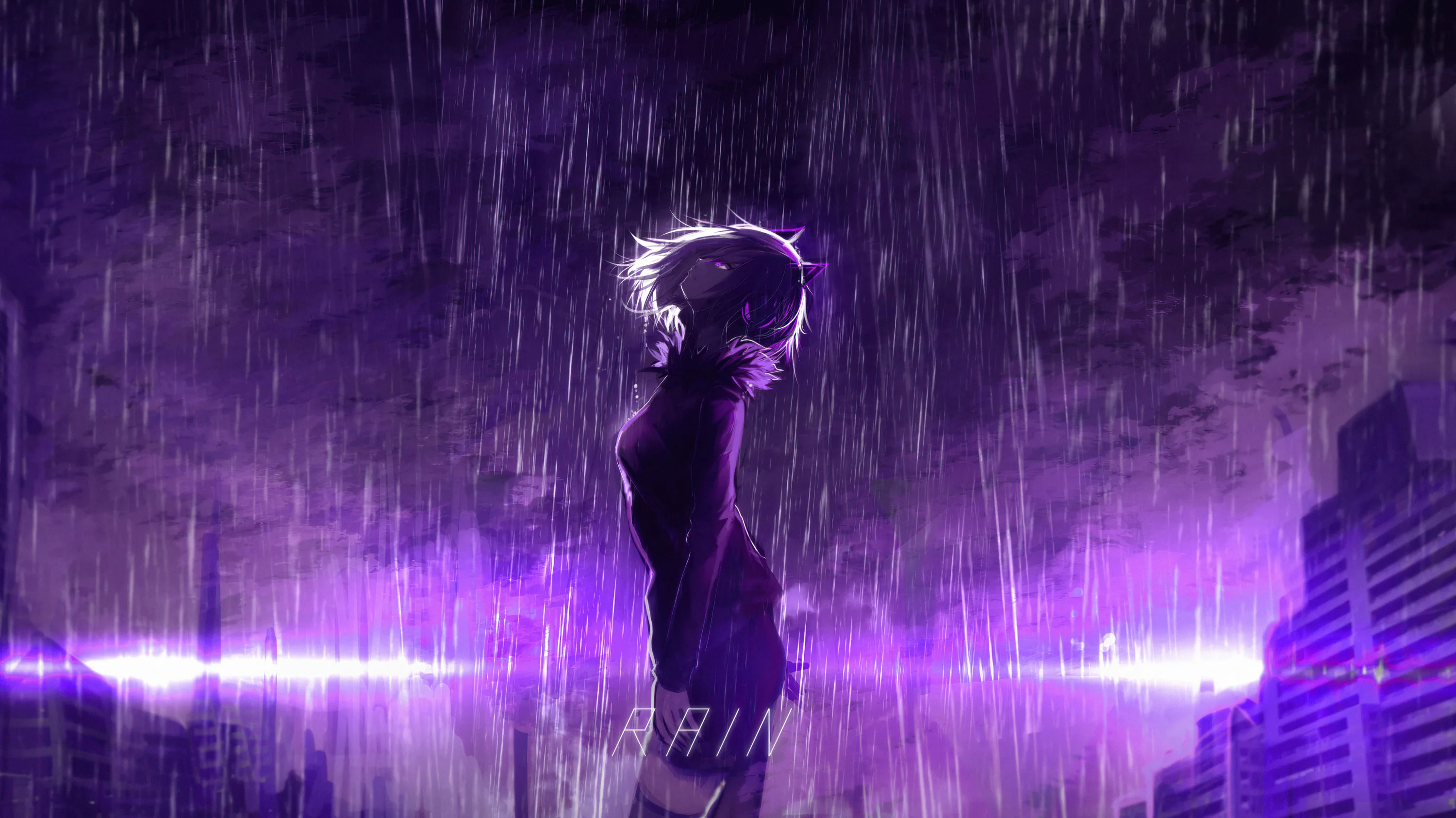 4k Purple Anime Desktop Wallpapers