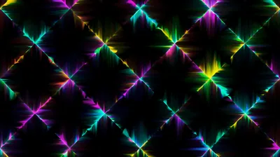 Starburst Lattice in Rainbow Colours HD Wallpaper