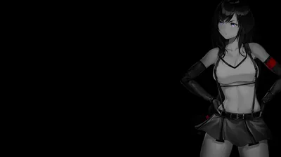 Anime Elegance in Monochrome backiee