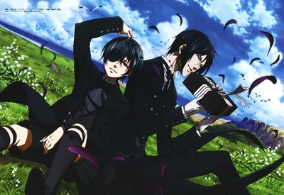 4K Ultra HD Wallpaper of Ciel and Sebastian from Black Butler