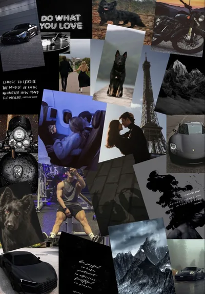Black vision board black aesthetic wallpaper for boys