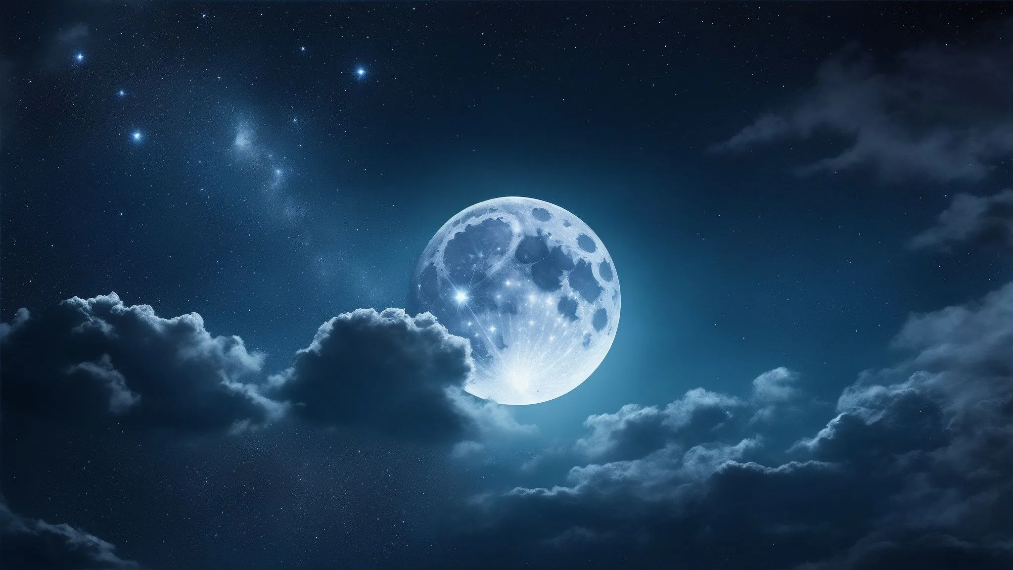 Cute Black Moon Wallpaper