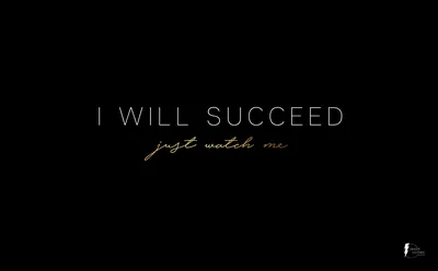 I Will Succeed Motivational Desktop Wallpaper