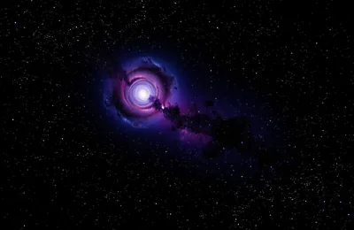 Cute Black Galaxy Background