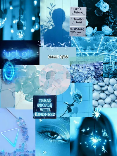 Blue Aesthetic Collage Wallpapers