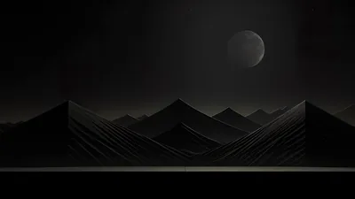 Black Aesthetic Mountains 4k Laptop HD, HD 4k Wallpapers