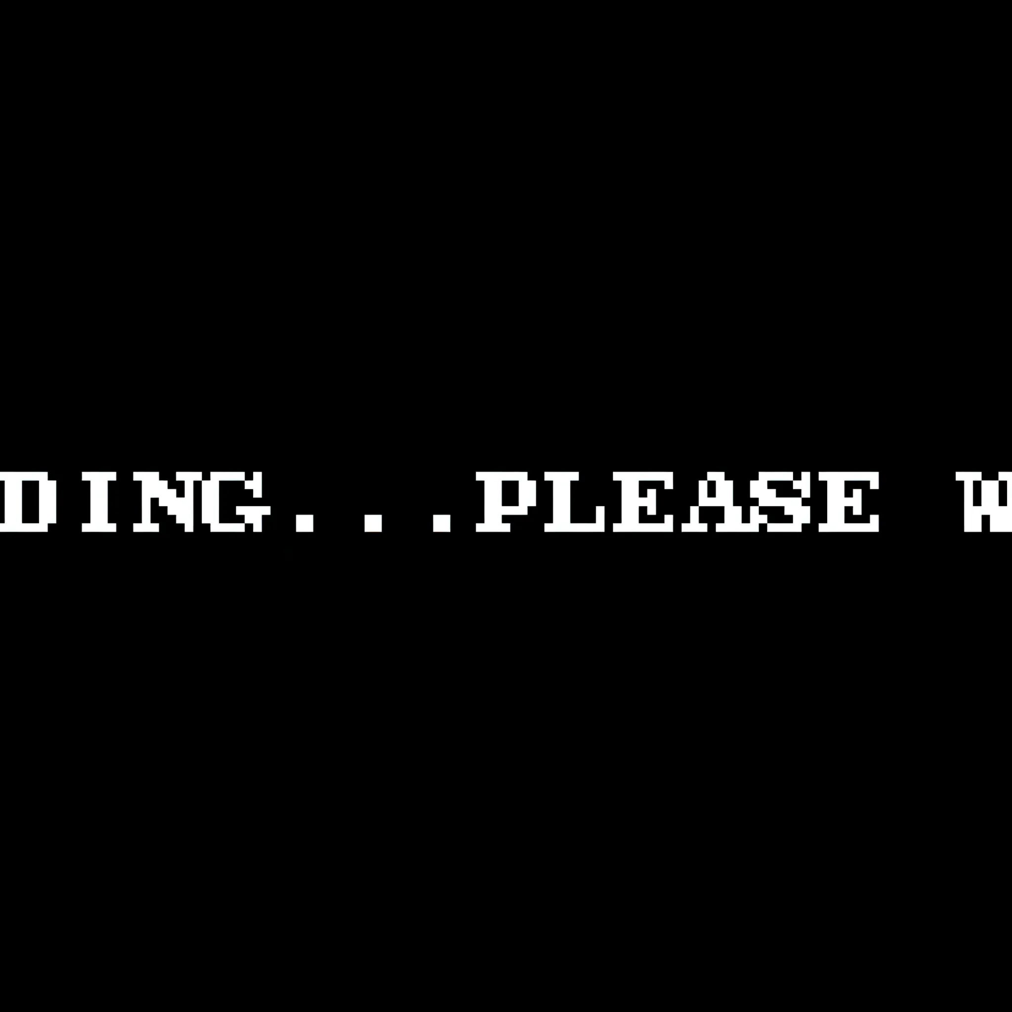 Loading Please Wait Black Background 5K
