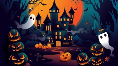 Cute Halloween Desktop Wallpapers 4k, HD Backgrounds