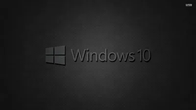 Windows 10 Logo on Charcoal Wall HD Wallpaper