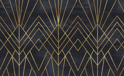 Gold And Black Wallpaper Designs Photo Wallpaper Painting 3D Leaf