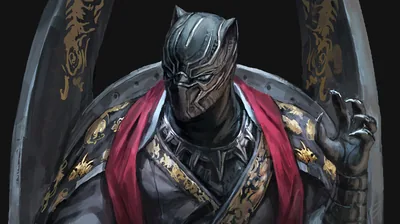 Black Panther Comics Art Wallpaper 4K HD PC
