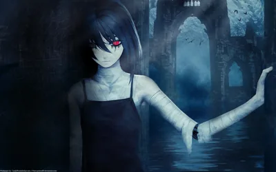 Bandaged Girl in a Ruined Cathedral HD Wallpaper