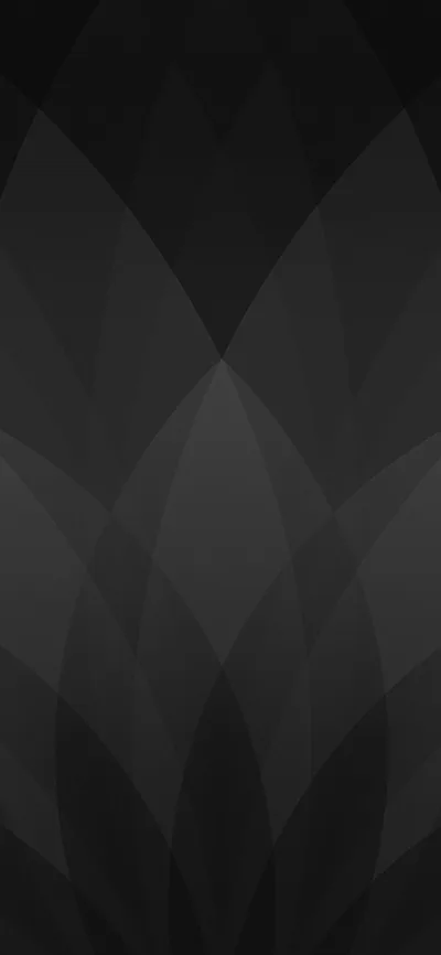 Overlapping Petal Shapes in Charcoal HD Phone Wallpaper